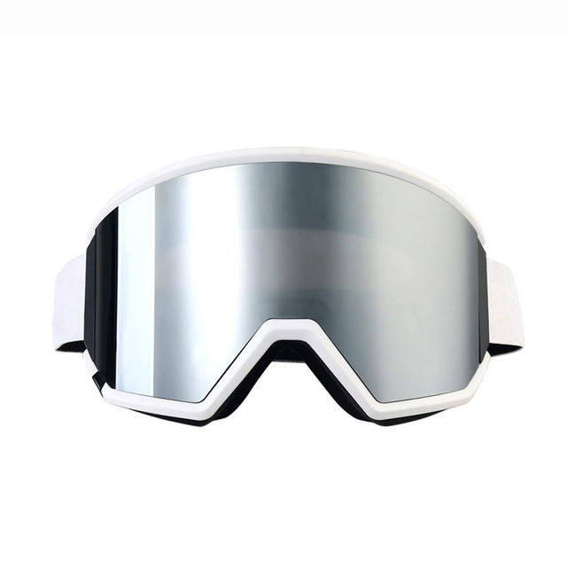 定制男女雪地防护防雪盲防风沙卡近视滑雪磁吸换片柱面防雾雪镜